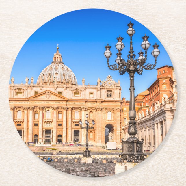 Custom Square Coasters Vatican (Front)