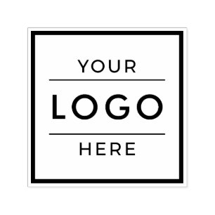 Custom Square Logo Business Branding Template Self-inking Stamp