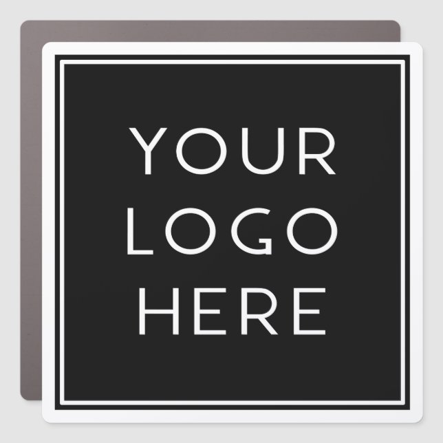 Custom Square Logo Promotional Car Magnet (Front)