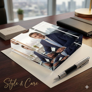 Custom Square Paperweight with Personalized Image