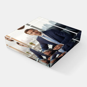 Custom Square Paperweight with Personalized Image