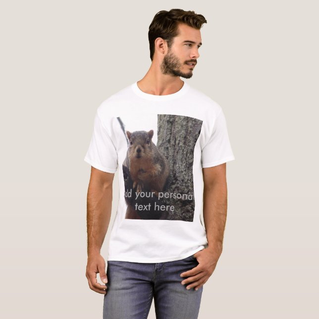 Custom squirrel shirt personalized mens (Front Full)