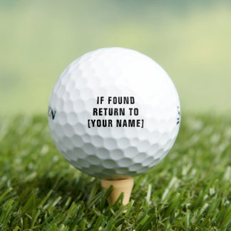 Custom Srixon Soft Feel Golf Balls - Personalized