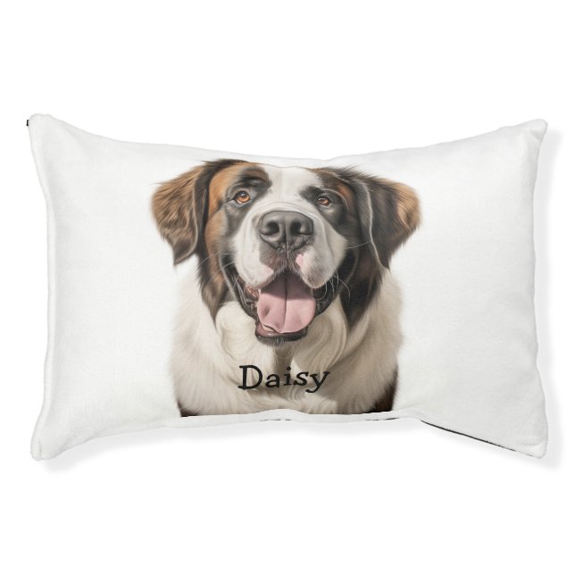 Custom St. Bernard Dog Pet Animal  Bed (Front)