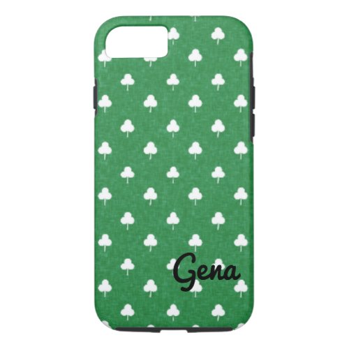 Custom St Patricks Shamrock iPhone Case