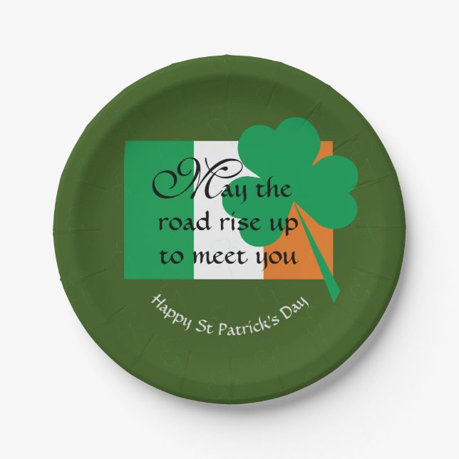 Custom ST PATRICK'S DAY Celebration Paper Plates (Front)