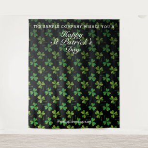 Custom St Patrick's Day Selfie Backdrop Shamrocks