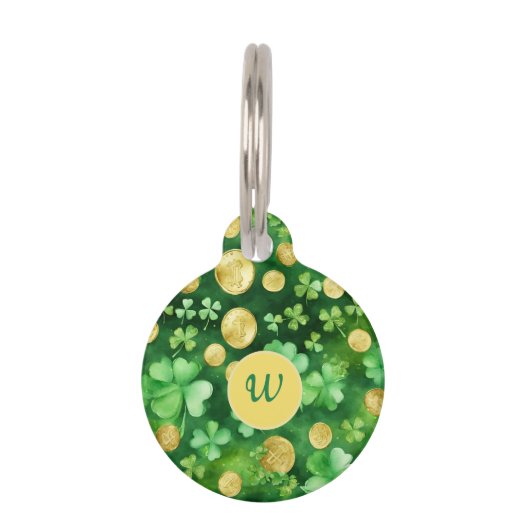 Custom St Patrick's Day Shamrock Gold Green Clover