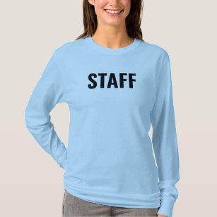 Custom Staff Crew Member Womens Long Sleeve T-Shirt