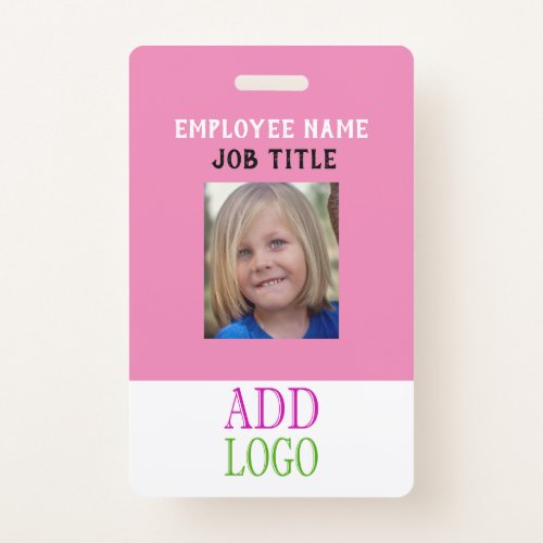 Custom STAFF ID _ Photo pass_ Name PASS Badge