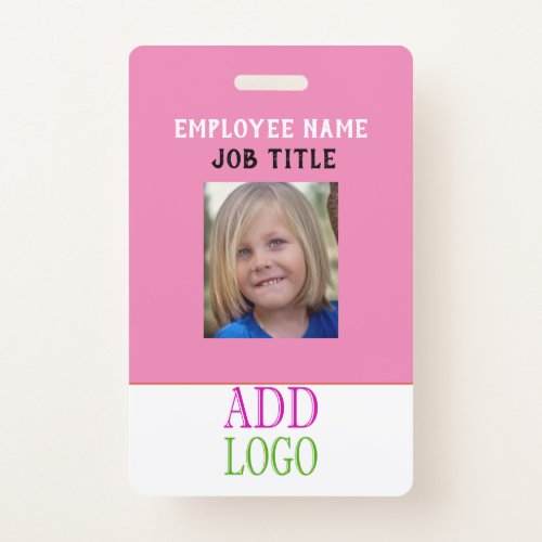 Custom STAFF ID _ Photo pass_ Name PASS ID Badge