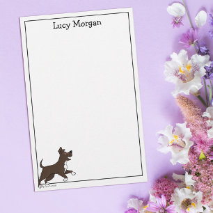 Custom Staffy Lab Mix Cute Dog Art Stationery