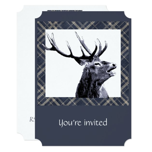 Custom Stag Bachelor Party Invite