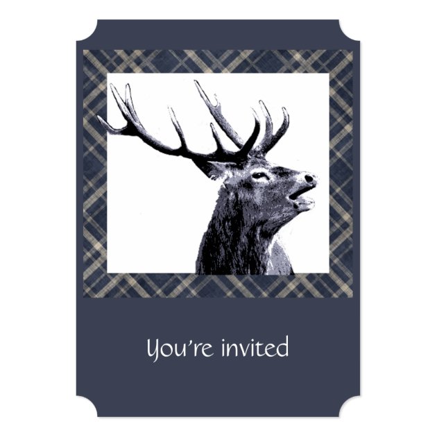 Custom Stag Bachelor Party Invite