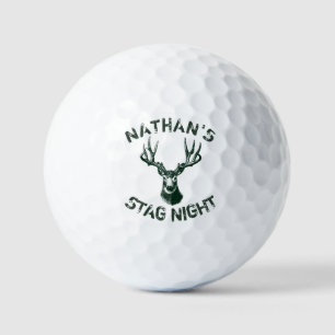 Custom Stag Night Antlers Golf Balls