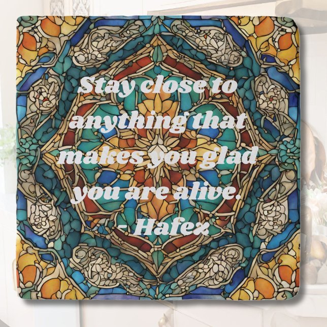 Custom Stained Glass Mosaic Pattern Iranian Gifts Trivet (Custom Stained Glass Mosaic Pattern Iranian Gifts)