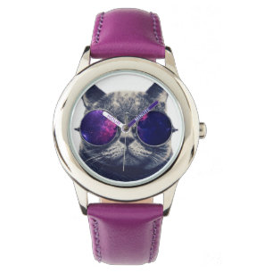 Custom Stainless Steel Purple Watch