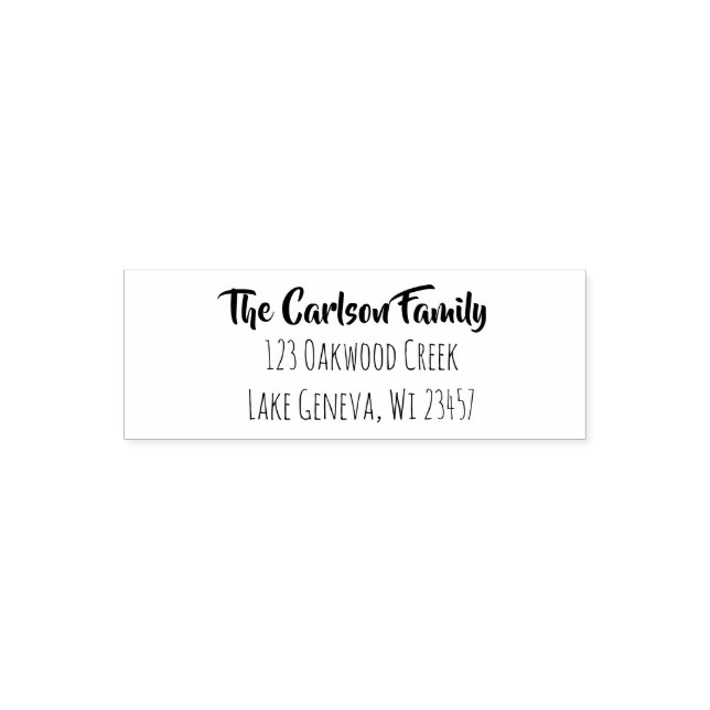 Custom Stamp, Add Your Name and Address Self-inking Stamp (Design)