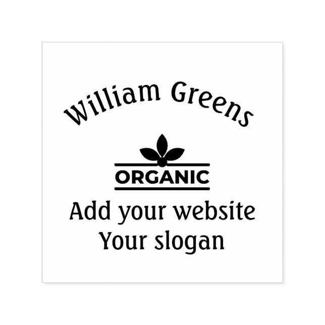 Custom  Stamp for organic products (Design)