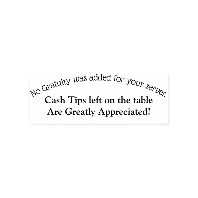 Custom Stamp for Tips .  (Design)