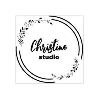 Custom stamp, personalized stamp, custom logo rubber stamp