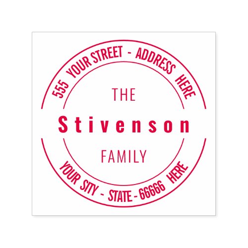 Custom Stamp Your Address Info Name Personalized