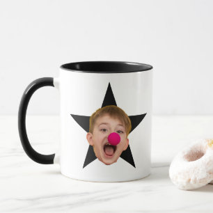 Custom Star Face Coffee Mug, Best Coworkers Gift Mug