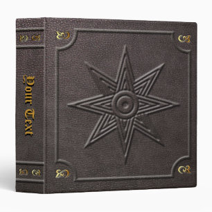 Custom Star of Ishtar Book of Shadows 3 Ring Binder
