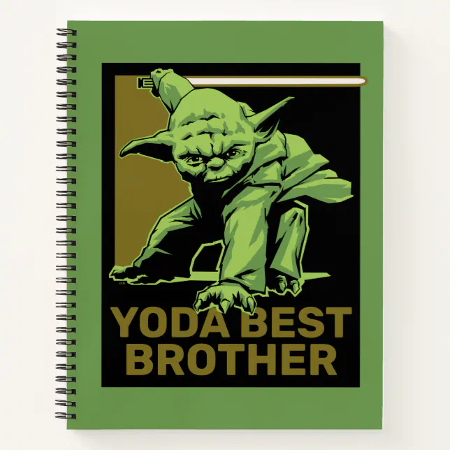 Custom Star Wars | Yoda Best Notebook (Front)