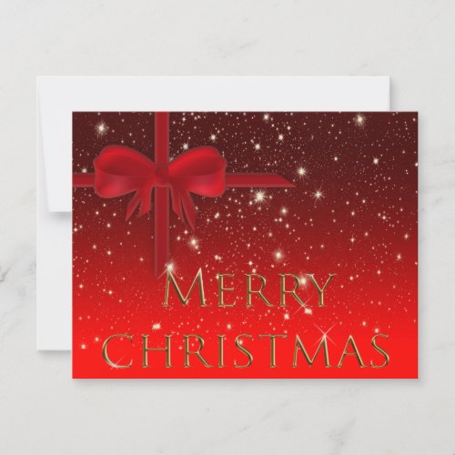 Custom Starlit Business Office Christmas Season Holiday Card