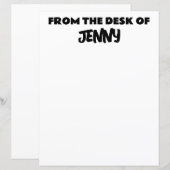 CUSTOM STATIONARY (Front/Back)