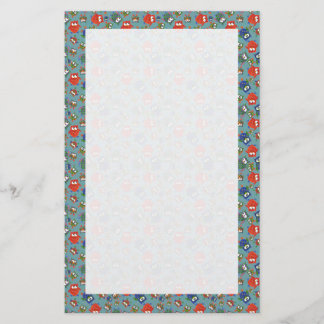 Custom Stationery, Notepaper, Cute Colorful Owls Stationery