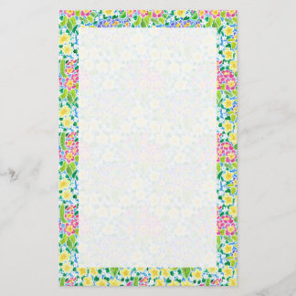 Custom Stationery, Notepaper, Pretty Primroses Stationery