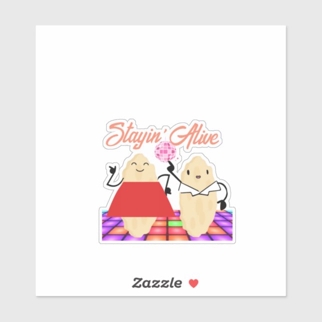 Custom-Stayin'Alive-Scoby-SNF-Vinyl Sticker (Sheet)