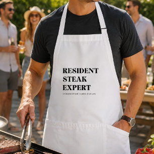 Custom Steak Lover BBQ Funny Grilling Gift Adult Apron