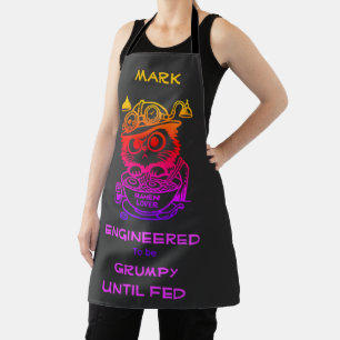 Custom Steampunk Ramen Cat Funny Cooking Apron