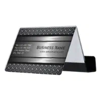 Engraved Slanted Business Card Holder Name Plate