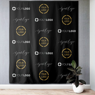 Custom Step & Repeat Three Logo Event Backdrop