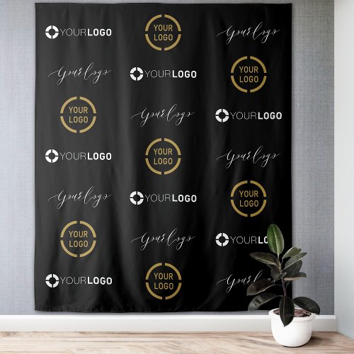 Custom Step  Repeat Three Logo Event Backdrop