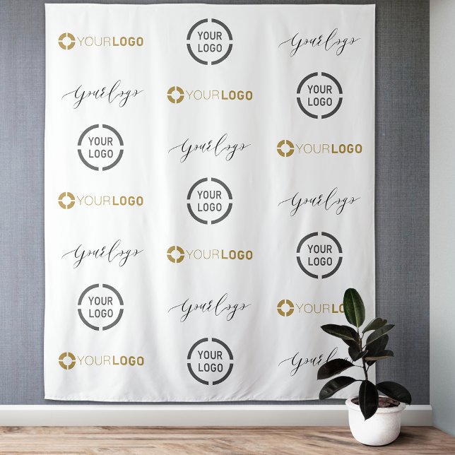 Custom Step & Repeat Three Logo Event Backdrop (Custom Step & Repeat Three Logo Event Backdrop)