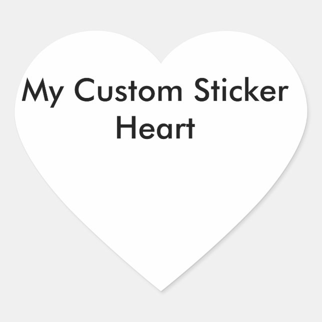 Custom Sticker - Heart Shaped (Front)