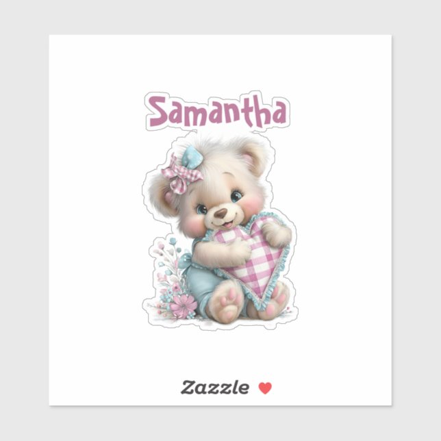 Custom sticker Teddy Bear Baby Shower  (Sheet)