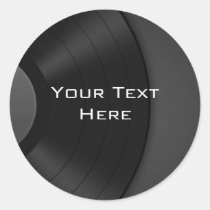 Custom Sticker with Vinyl Background