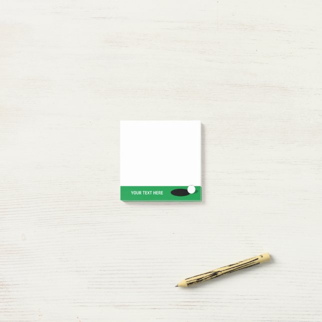 Custom sticky notes block for golf player (On Desk)