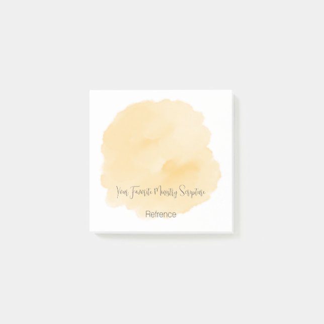 Custom Sticky Notes w/Favorite Ministry Scripture  (Front)