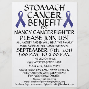 cancer fundraiser flyer template