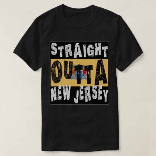 CUSTOM Straight Outta New Jersey Meme Tee
