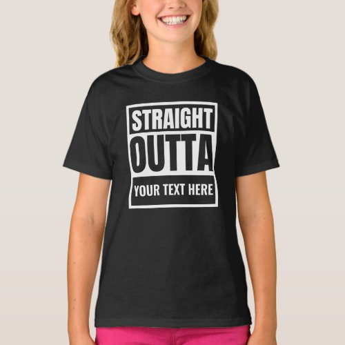 Custom Straight Outta T_Shirt