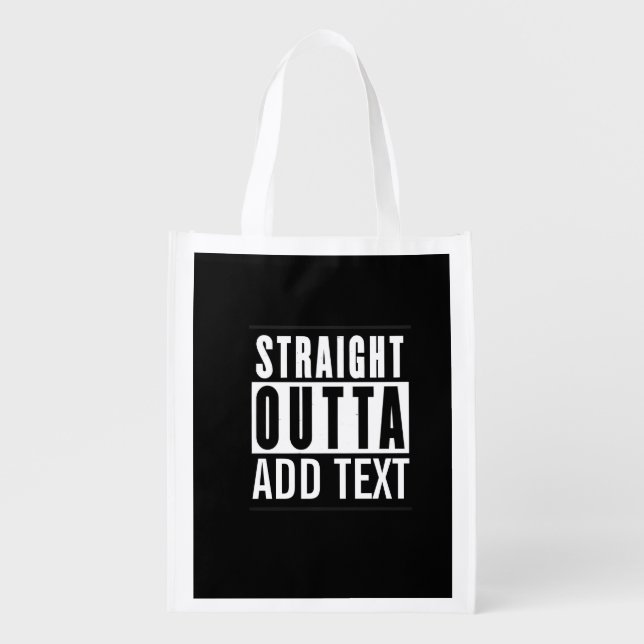 Custom “Straight Outta” Tote – Add City or State  (Front)