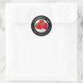 Custom Strawberry Jam Jelly Jars Classic Round Sticker | Zazzle